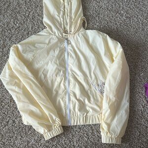 Yellow Cropped Rain Jacked, NEW